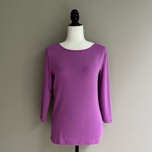 NWOT Jones New York lavender cotton shirt